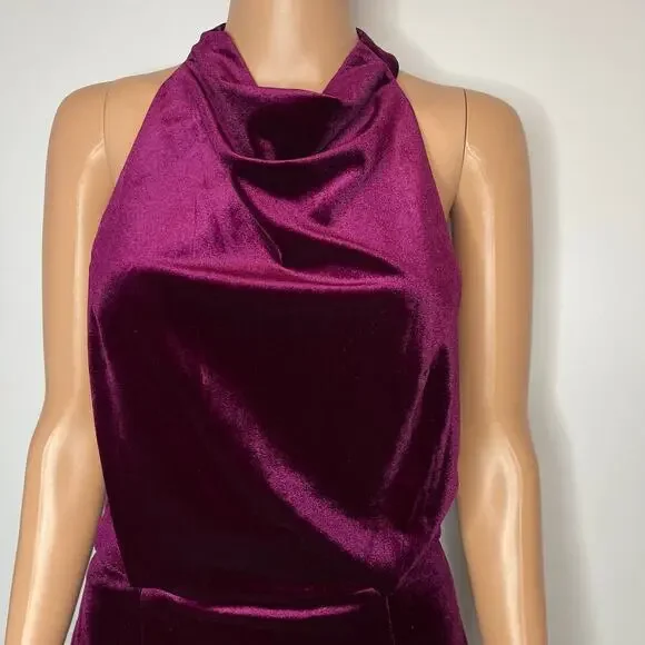 ELLIATT Revolve Camo Velvet Mini Dress Size Small burgundy - Picture 7 of 7